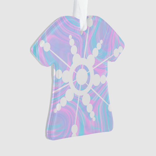 Tie Dye Liquid Retro Groovy Ornament (voorkant)