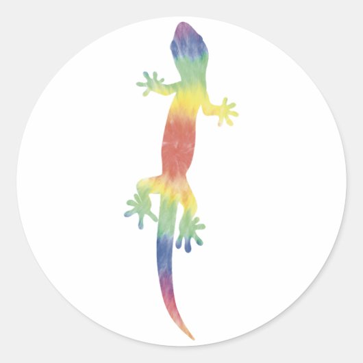 Tie Dye Lizard Sticker (Voorkant)
