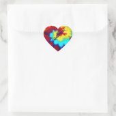 Tie Dye Look Celebrate Heart Sticker Kaart Seal (Tas)