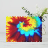 Tie Dye look Signiture Invitations All Occcation Kaart (Staand voorkant)