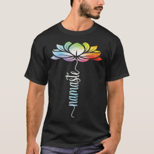 Tie Dye Lotus Bloem Yoga Zen Meditatie Namaste T-shirt