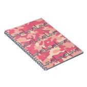 Tie Dye Love on Pink Camo Notitieboek (Rechterzijde)
