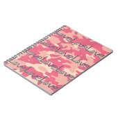 Tie Dye Love on Pink Camo Notitieboek (Linkerzijde)