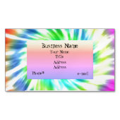 Tie Dye Magnetic Visitekaartje Magnetisch Visitekaartje (Voorkant)
