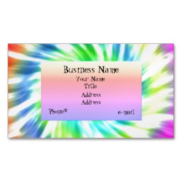 Tie Dye Magnetic Visitekaartje Magnetisch Visitekaartje