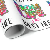 Tie Dye Mam Life is het beste leven Cadeaupapier (Rol Hoek)