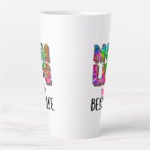 Tie Dye Mam Life is het beste leven Latte Mok (Voorkant)