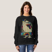 Tie Dye Mamasaurus Dinosaur Rex Mama Mama Mama Trui (Voorkant volledig)