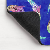 Tie Dye Marine Animals Dolphins Marlins Muismat (Hoek)