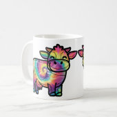 Tie Dye Melkkoe Koffiemok (Voorkant links)