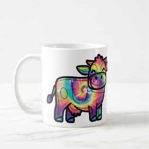 Tie Dye Melkkoe Koffiemok