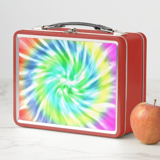 Tie Dye Metal Lunch Box (In situ)