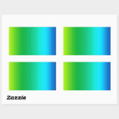 Tie Dye Mid Spectrum Colors Rechthoekige Sticker (Vel)