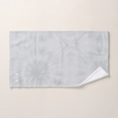 Tie Dye | Modern minimalistisch grijs monogram Handdoek (Handdoek)