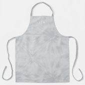 Tie Dye | Modern minimalistisch grijs monogram Sch Schort (Voorkant)