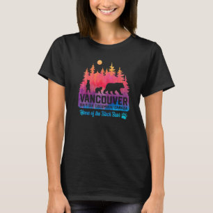 Tie Dye Moeder Beer en Cubs Vakantie Vancouver T-shirt
