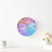 Tie dye moon ronde klok (Huis)