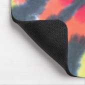 Tie Dye Muismat Black Rainbow Spiral (Hoek)