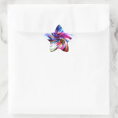 Tie Dye Multicolor Rainbow Elektronische werveling Ster Sticker (Tas)