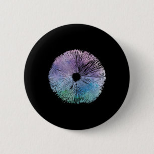 Tie Dye Mushroom Pet Spore Wild Mushrooms Cottagec Ronde Button 5,7 Cm