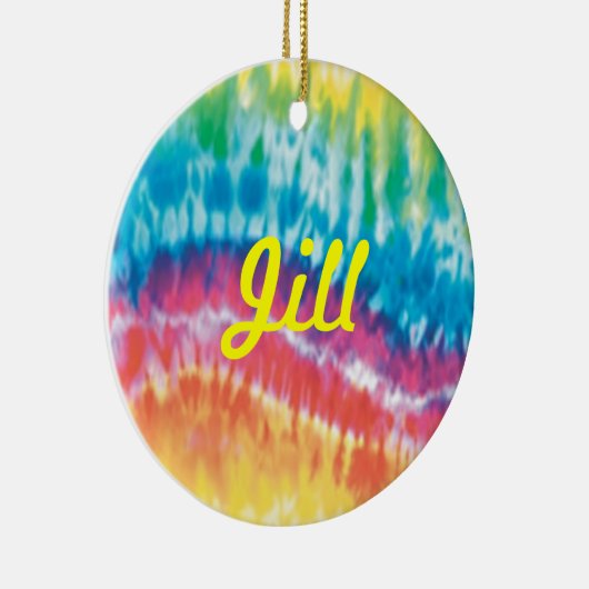Tie Dye Name Ornament (Rechts)