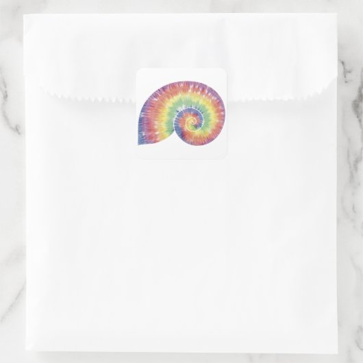 Tie Dye Nautilus Shell Sticker (Tas)