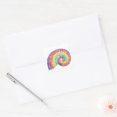 Tie Dye Nautilus Shell Sticker (Envelop)