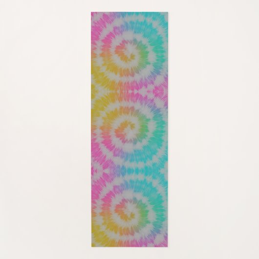 Tie Dye Neon Rainbow Yogamat (Voorkant)