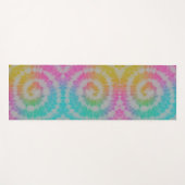 Tie Dye Neon Rainbow Yogamat (Voorkant (horizontaal))