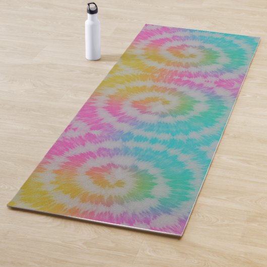 Tie Dye Neon Rainbow Yogamat (In situ)