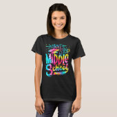 Tie Dye Next Stop Middle School 5th Grade Graduati T-shirt (Voorkant volledig)