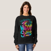 Tie Dye Next Stop Middle School 5th Grade Graduati Trui (Voorkant volledig)