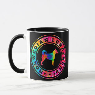 Tie Dye Noorse Lundehund Hond Moeder Vader Huisdie Mok