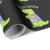 Tie-dye-nosaurus Grappige Dinosaurus Woordgrap Don Cadeaupapier (Rol Hoek)