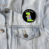 Tie-dye-nosaurus Grappige Dinosaurus Woordgrap Don Ronde Button 5,7 Cm (In situ)