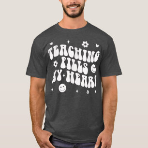 Tie Dye Onderwijs Vult Mijn Hart Leraar Leven Teru T-shirt