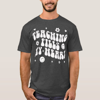 Tie Dye Onderwijs Vult Mijn Hart Leraar Leven Teru T-shirt