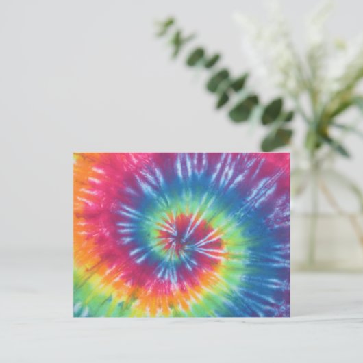 Tie Dye One Briefkaart (Staand voorkant)