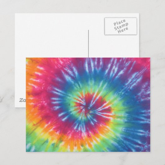 Tie Dye One Briefkaart (Voorkant / Achterkant)