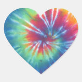 Tie Dye One Hart Sticker (Voorkant)