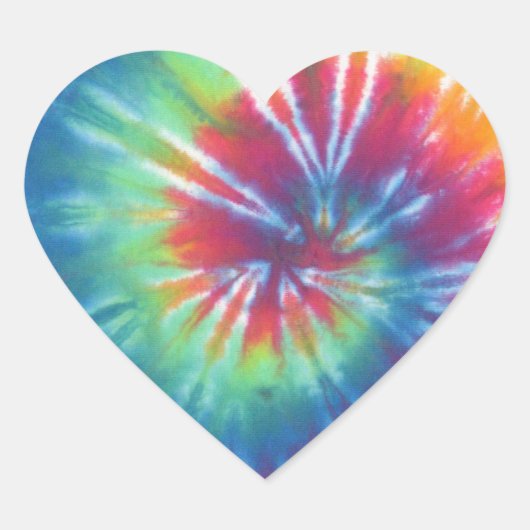 Tie Dye One Hart Sticker (Voorkant)