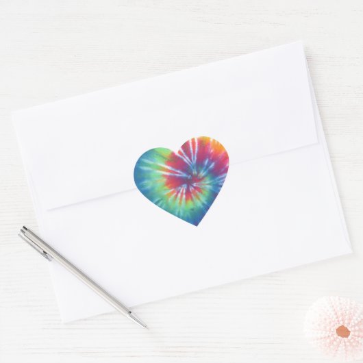 Tie Dye One Hart Sticker (Envelop)