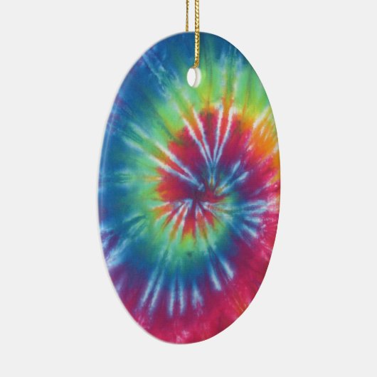 Tie Dye One Keramisch Ornament (Rechts)