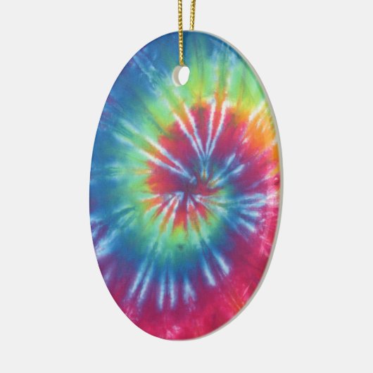 Tie Dye One Keramisch Ornament (Links)