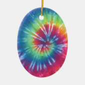 Tie Dye One Keramisch Ornament (Voorkant)