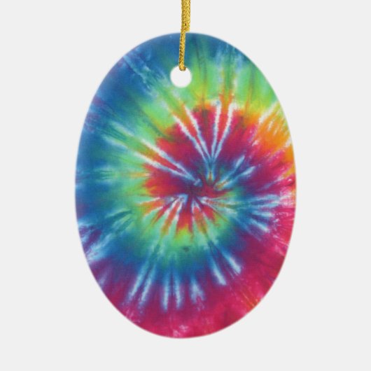 Tie Dye One Keramisch Ornament (Voorkant)