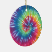 Tie Dye One Keramisch Ornament (Rechts)