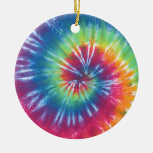 Tie Dye One Keramisch Ornament (Voorkant)