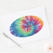 Tie Dye One Ovale Sticker (Envelop)