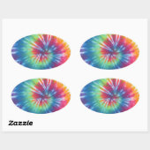 Tie Dye One Ovale Sticker (Vel)